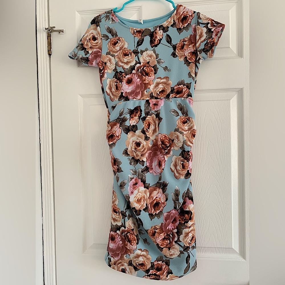PinkBlush Petite Pregnancy Floral Dress - Small